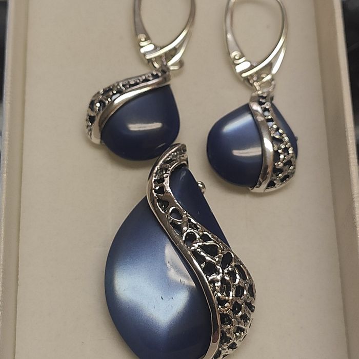 Komplet srebrny pr 925