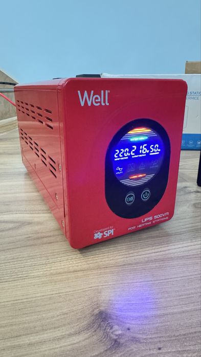 Комплект безперебійник WELL 300 ватт + аккамулятор 100 ампер для котла