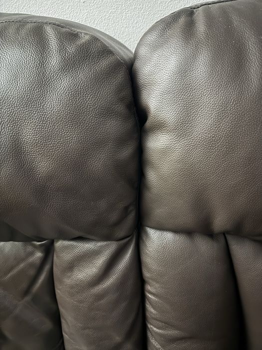 Sofás duo em pele sintetica castanha chocolate