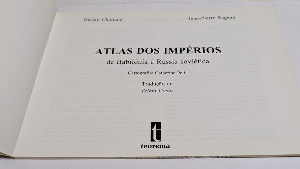Altas dos Impérios, da Babilônia á Rússia Soviética , 1993