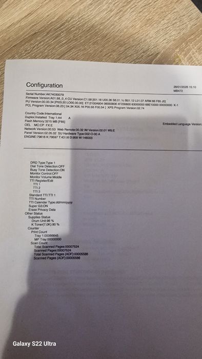 Drukarka laserowa OKI MB-472_ N22502B