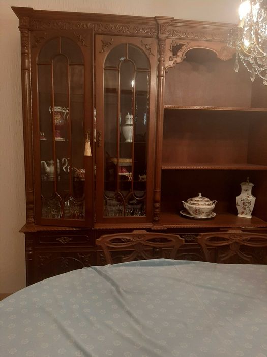 conjunto sala de jantar mesa e movel