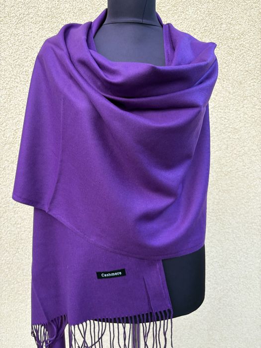 Szalik kaszmirowy gladki unisex