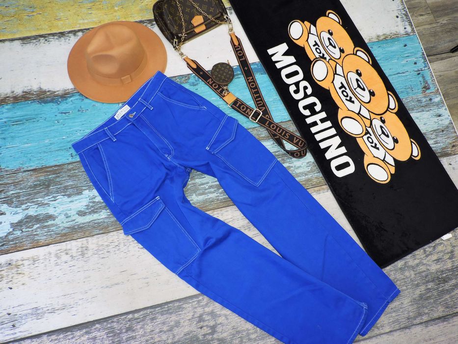 Primark Niebieskie spodnie jeans boczne kieszonki 38