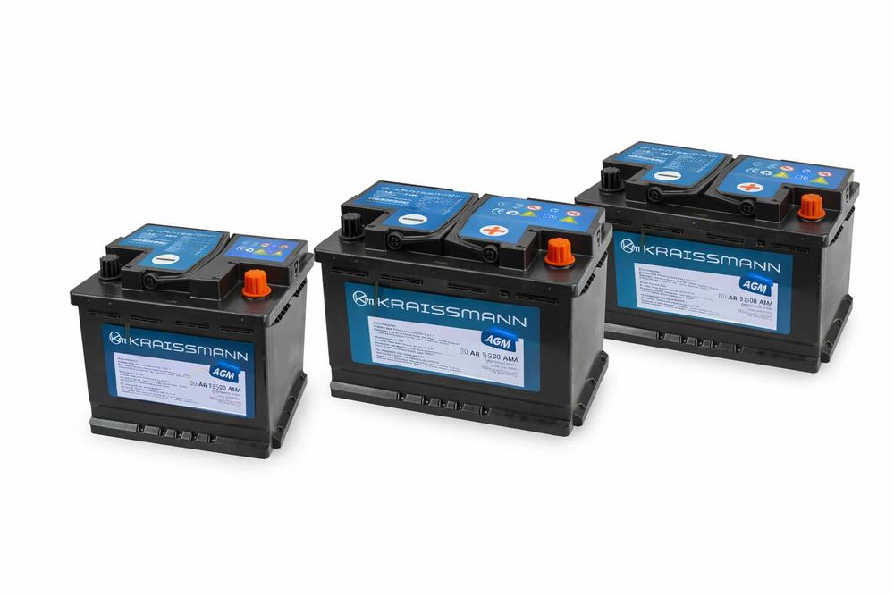 Акумулятор автомобільний AGM для інвертора KRAISSMANN (60, 70 та 80)