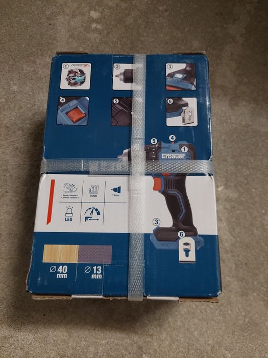 Wkrętarka Wiertarka Erbauer 18 V