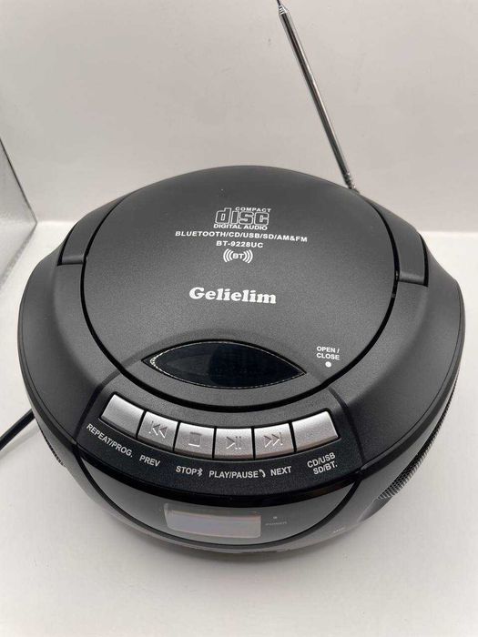 Gelielim Boombox – przenośny odtwarzacz CD z Bluetooth radioAM/FM 6012