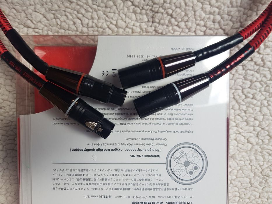 ortofon REFERENCE SV-705 XLR 1m ペア Oryginalny kabel XLR Ortofon Reference 7NX-705 dług 1m Warszawa