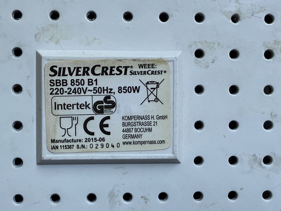 wypiekacz do chleba SILVERCREST