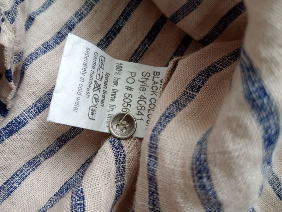 Bluzka lniana w paski M