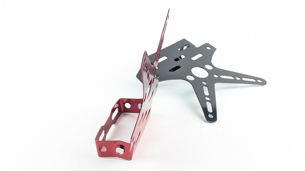 Універсальне Х-кріплення для мото номера з регулюванням кута