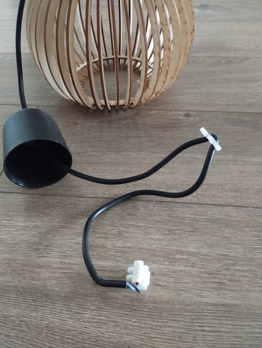 Lampa w stylu Boho, drewno, rustykalna