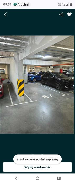 Miejsce parkingowe Tomickiego Kraków