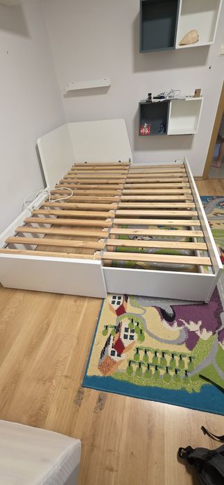 Łóżko Ikea białe używane na części