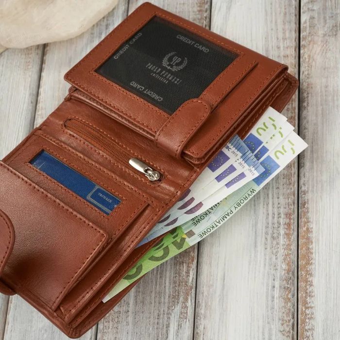 Portfel damski skórzany Paolo Peruzzi AL-05 koniak RFID