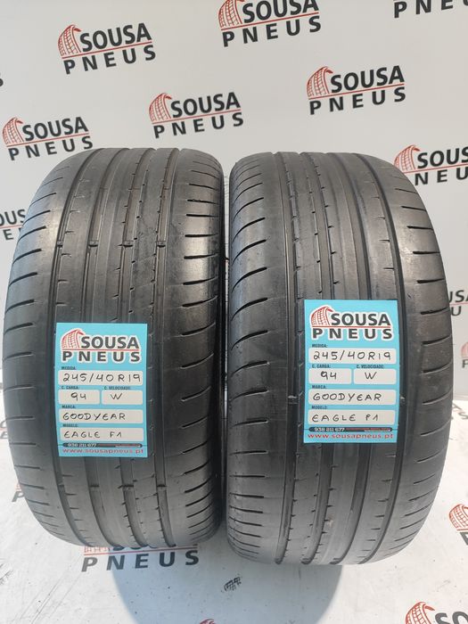 2.pneus semi novos 245-40R19 Goodyear - Oferta dos portes