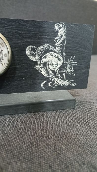 Термометр. Вінтажний термометр. Сланець.