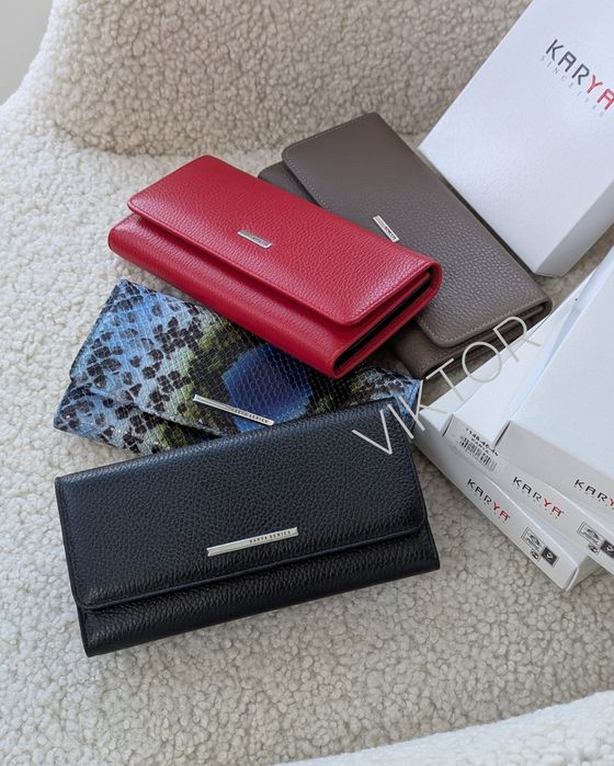 Кожаный женский кошелек KARYA 1146. Турция. Шкіряний гаманець