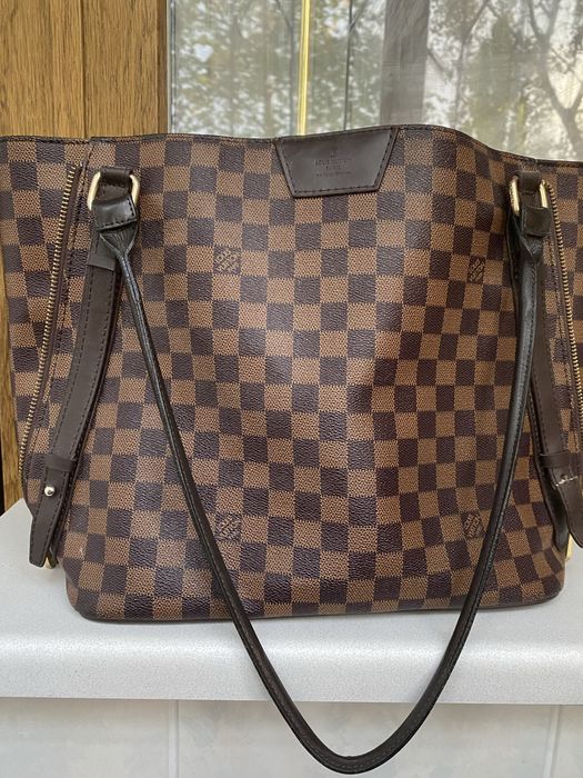 Сумки шопер середня Louis Vuitton та мала кросбоді біла