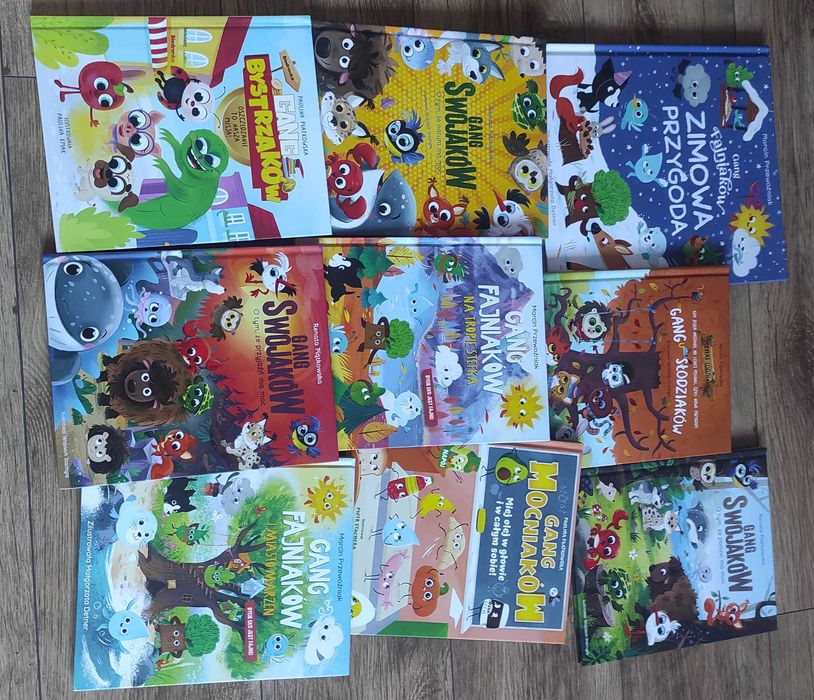 Zestaw książek Biedronki seria Gang..