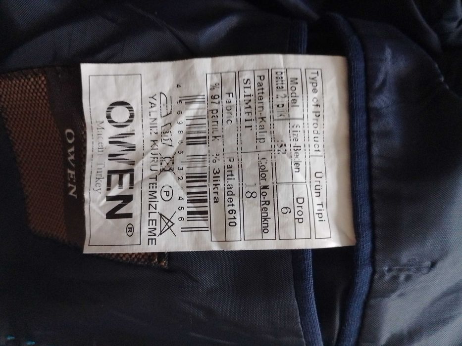 Піджак чоловічий OWEN темно-синій