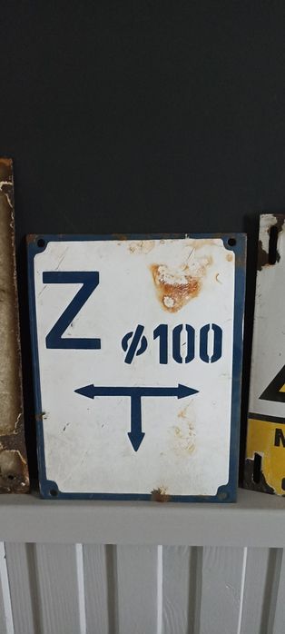 Tabliczka metalowa stara PRL tablica