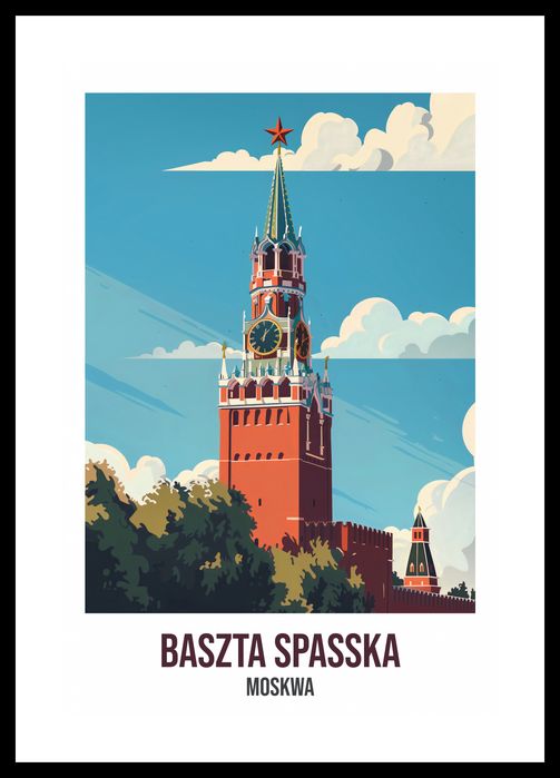 Plakat 30x45cm Baszta Spasska