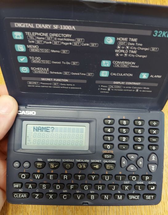 Casio sf-3300a Digital diary