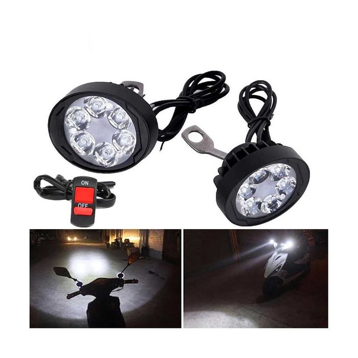 Faróis Auxiliares LED - 6 LEDs 600LM Impermeáveis