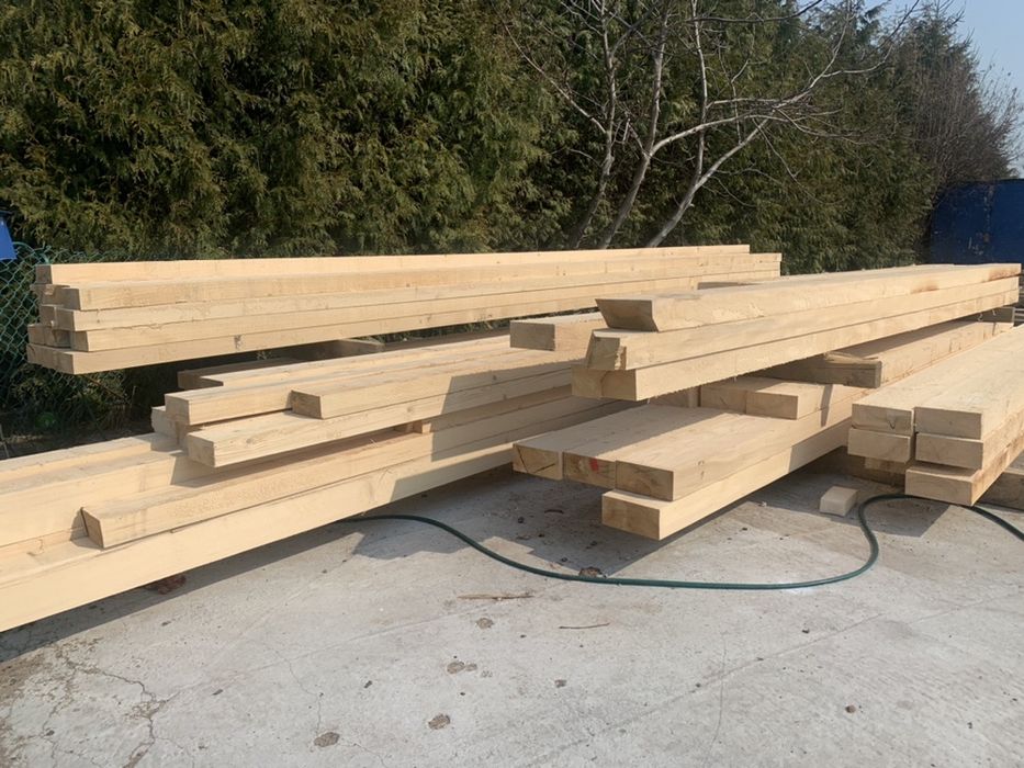 Więźba dachowa, deski, kantówki