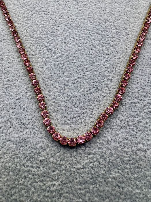 Colar Riviera 3mm em Aço Inoxidável – Banho Ouro 18k