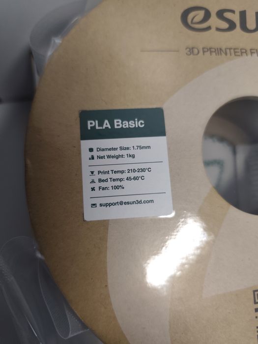 Esun PLA Basic czarny Black 1kg