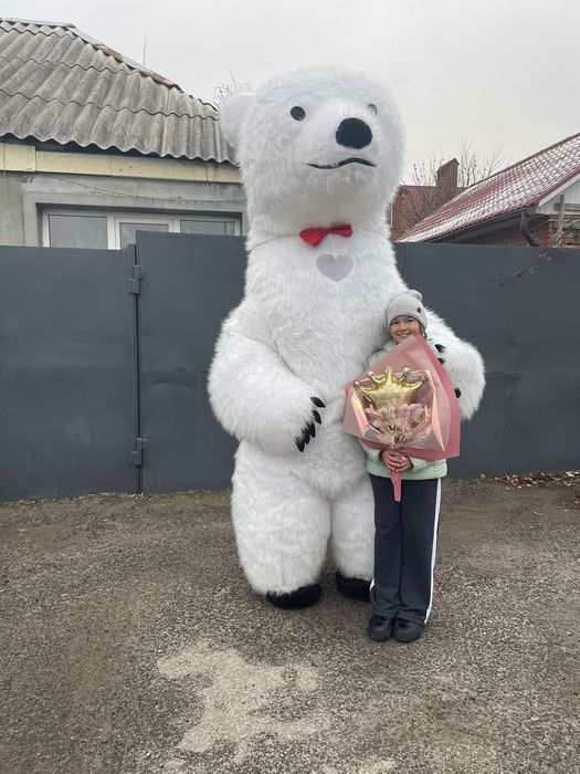 Привітання від ведмедика 1200 гривень плюс подарунок