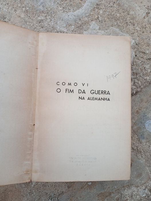 livro "Como vi o fim da guerra na Alemanha"