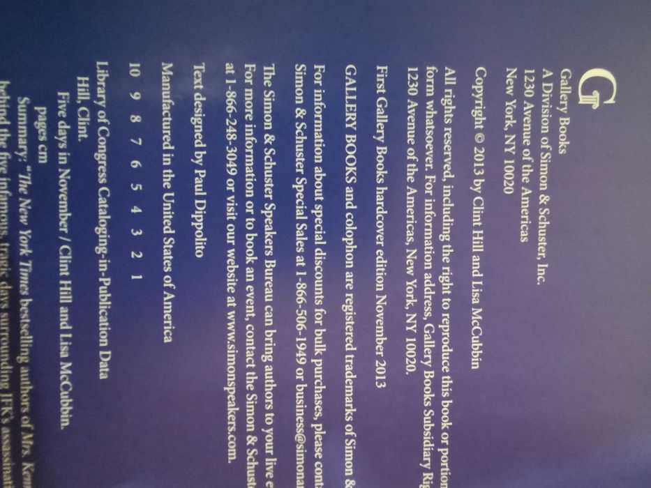 Five Days in November - Clint Hill