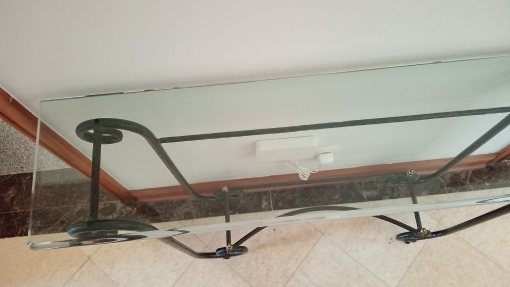 Consola Ferro e Vidro