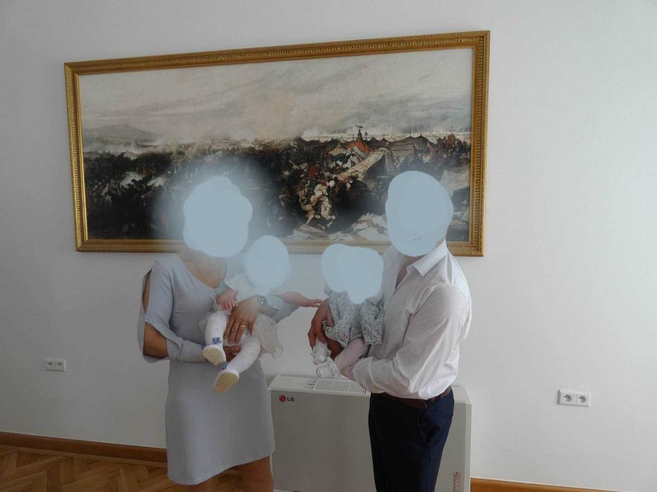 Elegancka sukienka L 40 błękitna mama panny młodej matka chrzestna