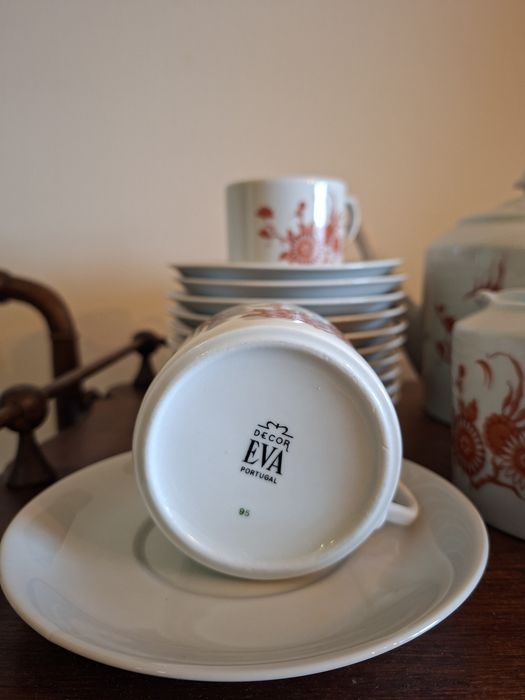 Conjunto de chá porcelana