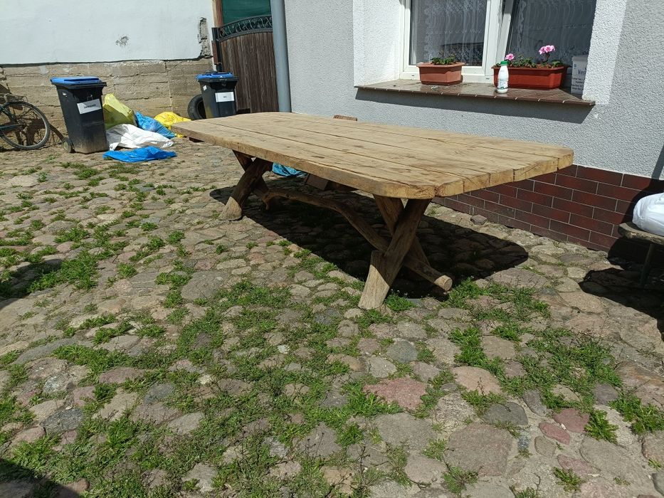 STÓŁ DĘBOWY PREMIUM 288 cm – ręczna robota, lite drewno