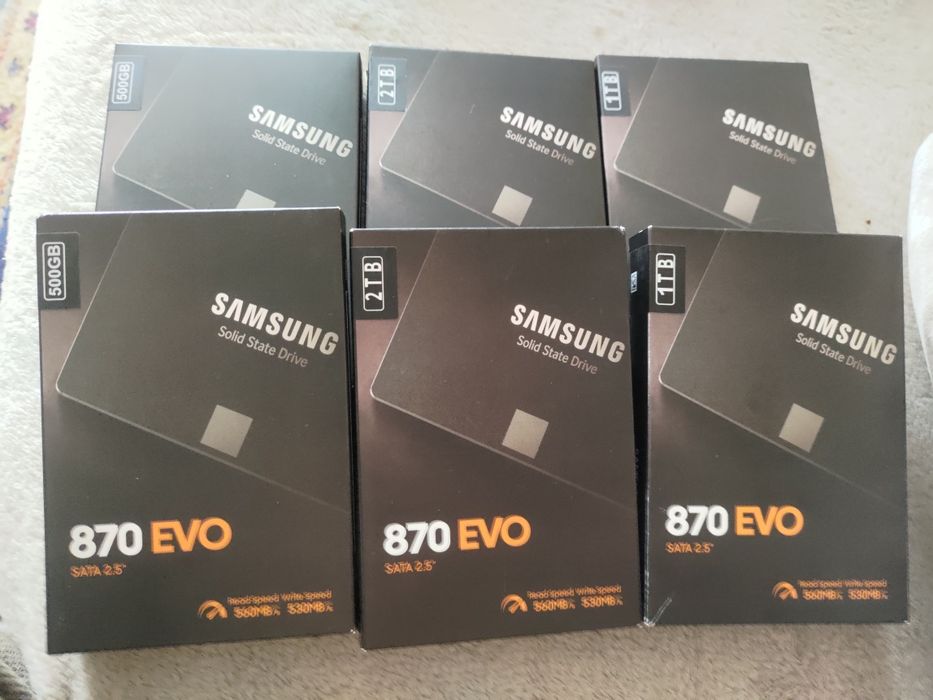 Ssd samsung evo 870 1Tb 2Tb 4Tb диски нові
