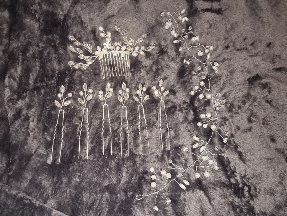 Zestaw ozdób ślubnych do włosów