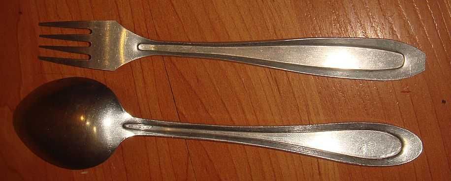 Столовый набор вилка-ложка