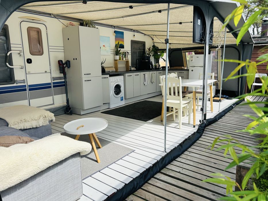 CHAŁUPY 3 przyczepa 6 osób+ skuter wodny netflix wynajem nocleg Hel