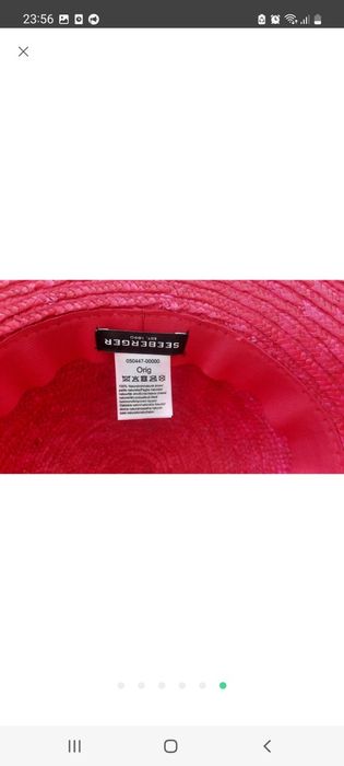 Шикарный женской капелюх,панама,соломенная шляпа seeberger