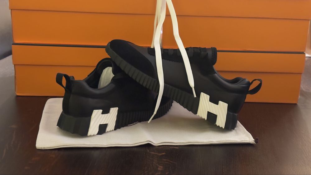 H.E.R.M.E.S Bouncing Sneakers 42 i 43, skóra, dostępne od ręki, Nowe