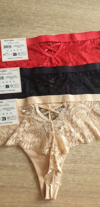 3×Damskie brazyliany 2XL