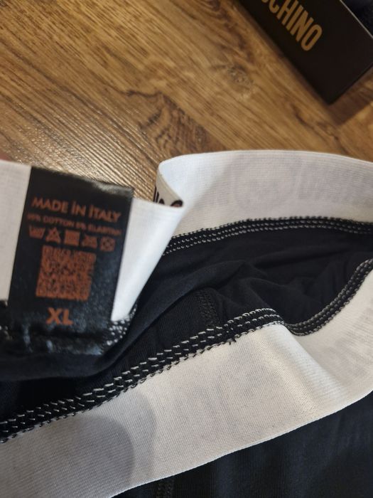 Bokserki męskie moschino xl nowe czarne 3szt pudełko bawełna mis preze