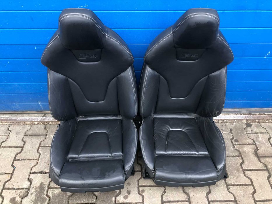 Fotele Elektryczne Pamiec Wnetrze Skora RECARO AUDI A4 S4 B8 Rolety
