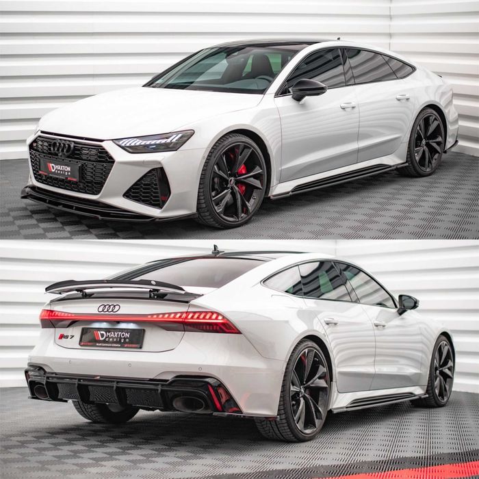 Тюнинг обвес Audi RS7 C8 (2019+) сплиттер губа пороги диффузор спойлер
