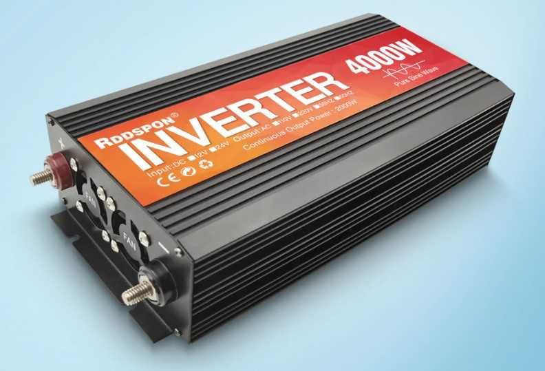 Інвертор перетворювач 12/24/220v, чистий синус, від акумулятора